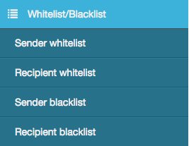 whitelist blacklist